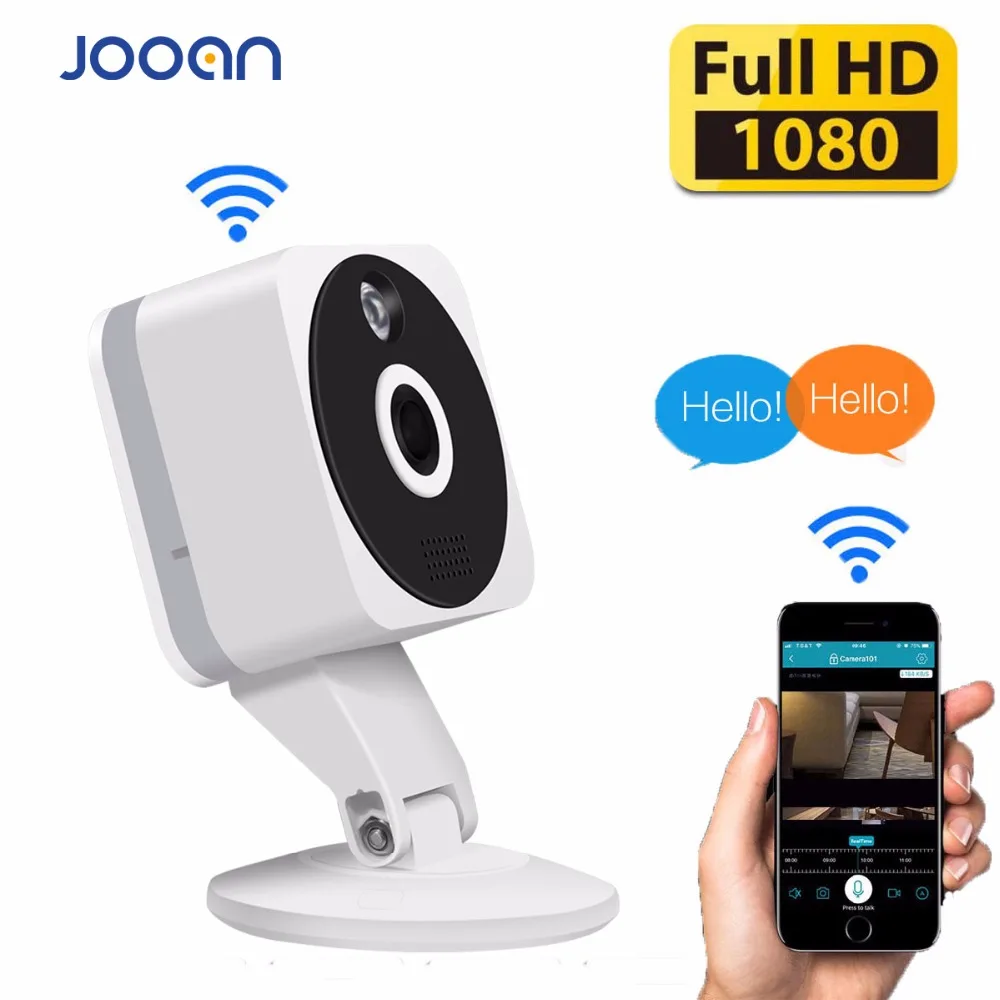 JOOAN HD 1080P облачная Беспроводная ip камера 2MP с ночным видением мини WiFi для домашнего