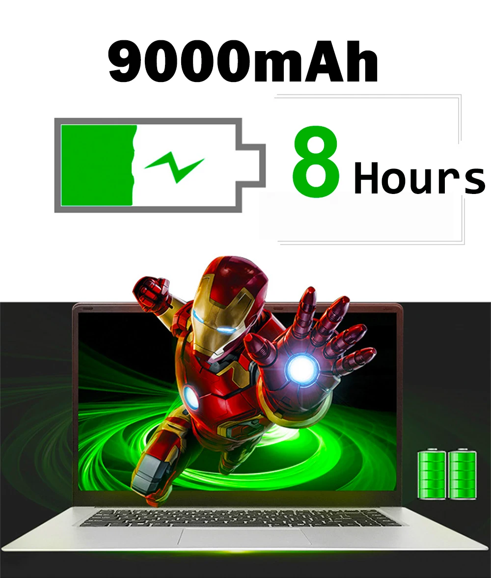14,1 дюймов Window10 Intel Atom Cherry Trail Z8350 четырехъядерный ноутбук с 9000 мАч аккумулятор ram 2 Гб rom 32 Гб WiFi ультра тонкий ноутбук