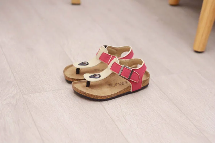 Boys Sandals Mom Baby Shoes Casual Girls Sandals Kids Clogs Flip Flops Sandalia Infantil Kids Summer Shoes Cork Sandalias 22-39