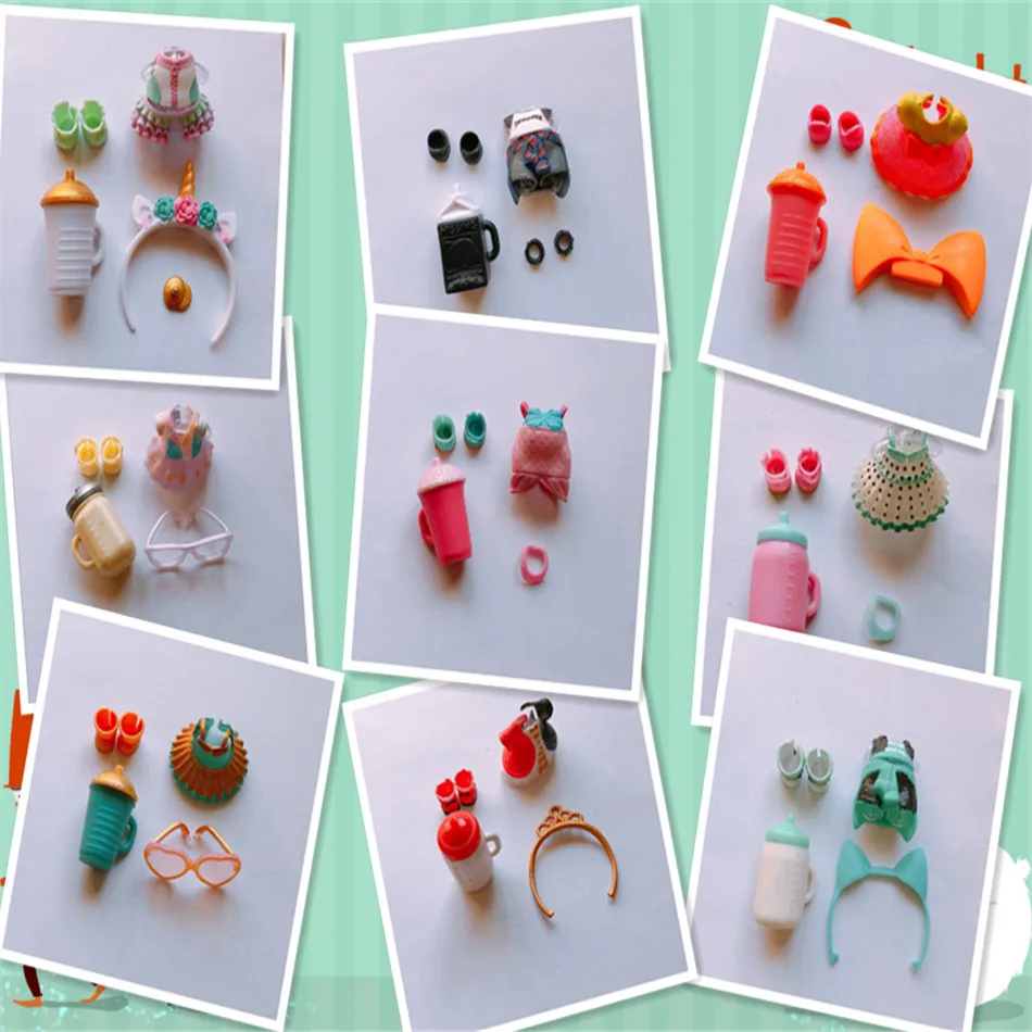 

the doll series 2 with clothes show as picture without bottle