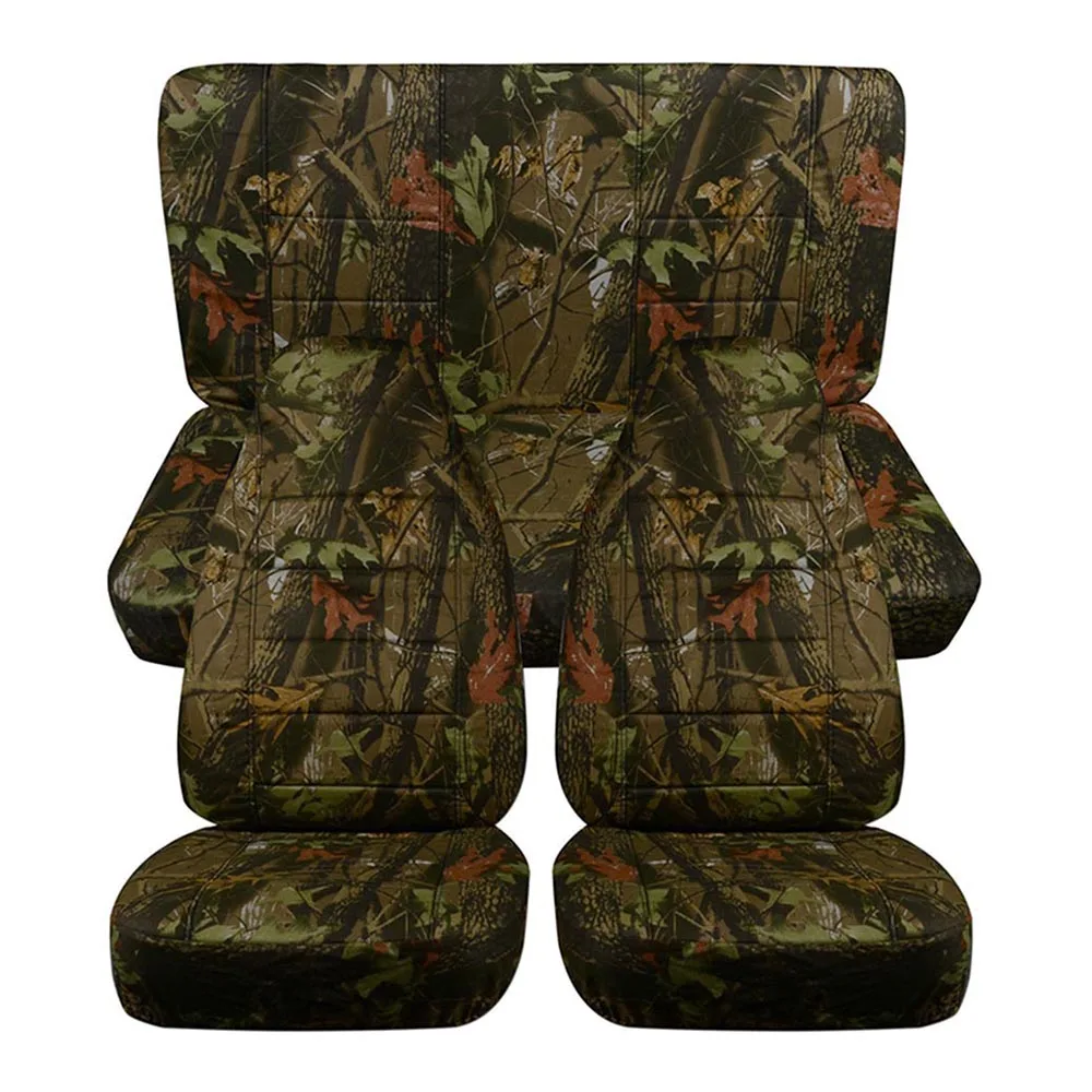 

Auto Car Car Seat Covers Jungle Camouflage Seat Cover Simulation Tree Fabric SUV Off-Road Cushion