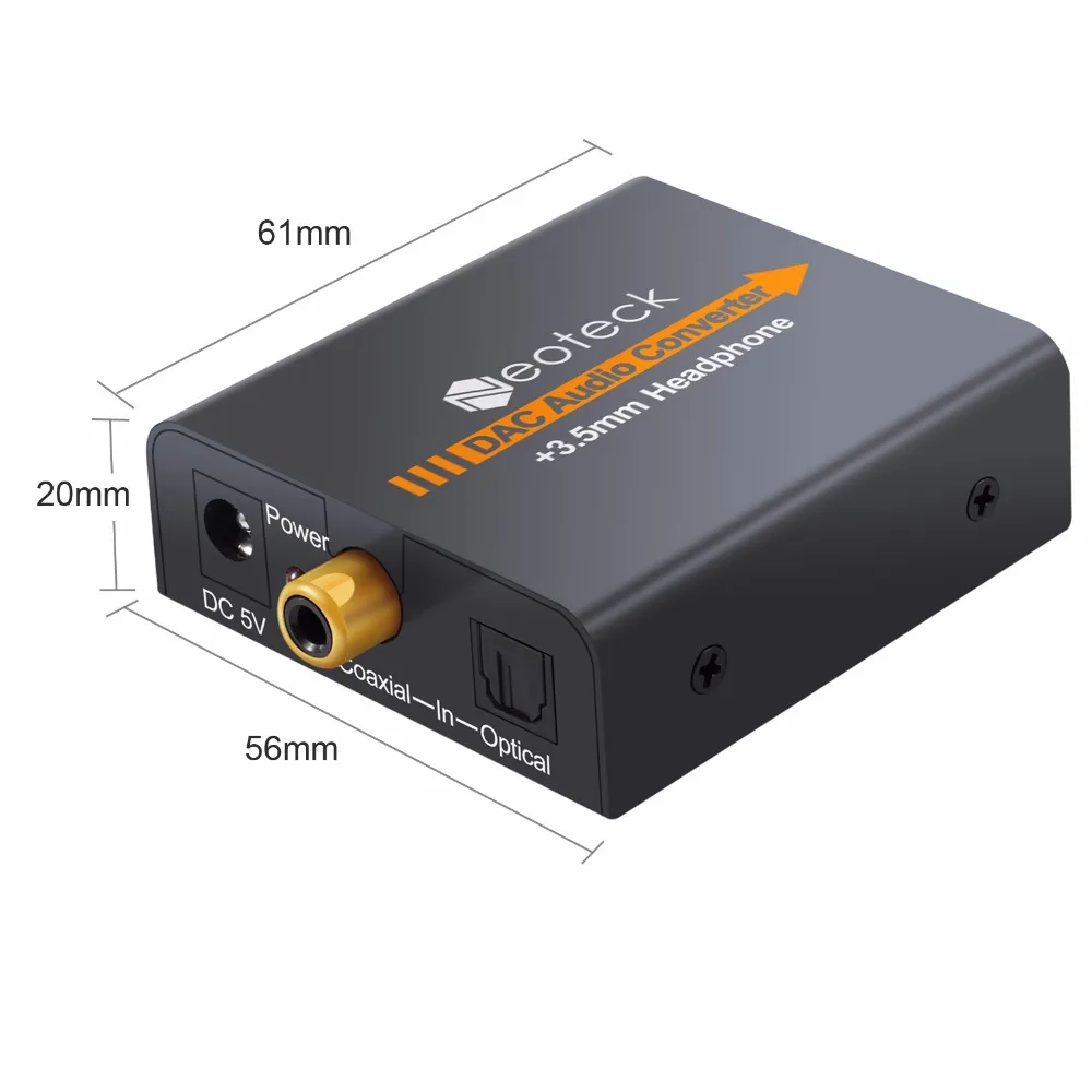 Neoteck цифро аналоговый адаптер преобразователь цифрового сигнала в аудио