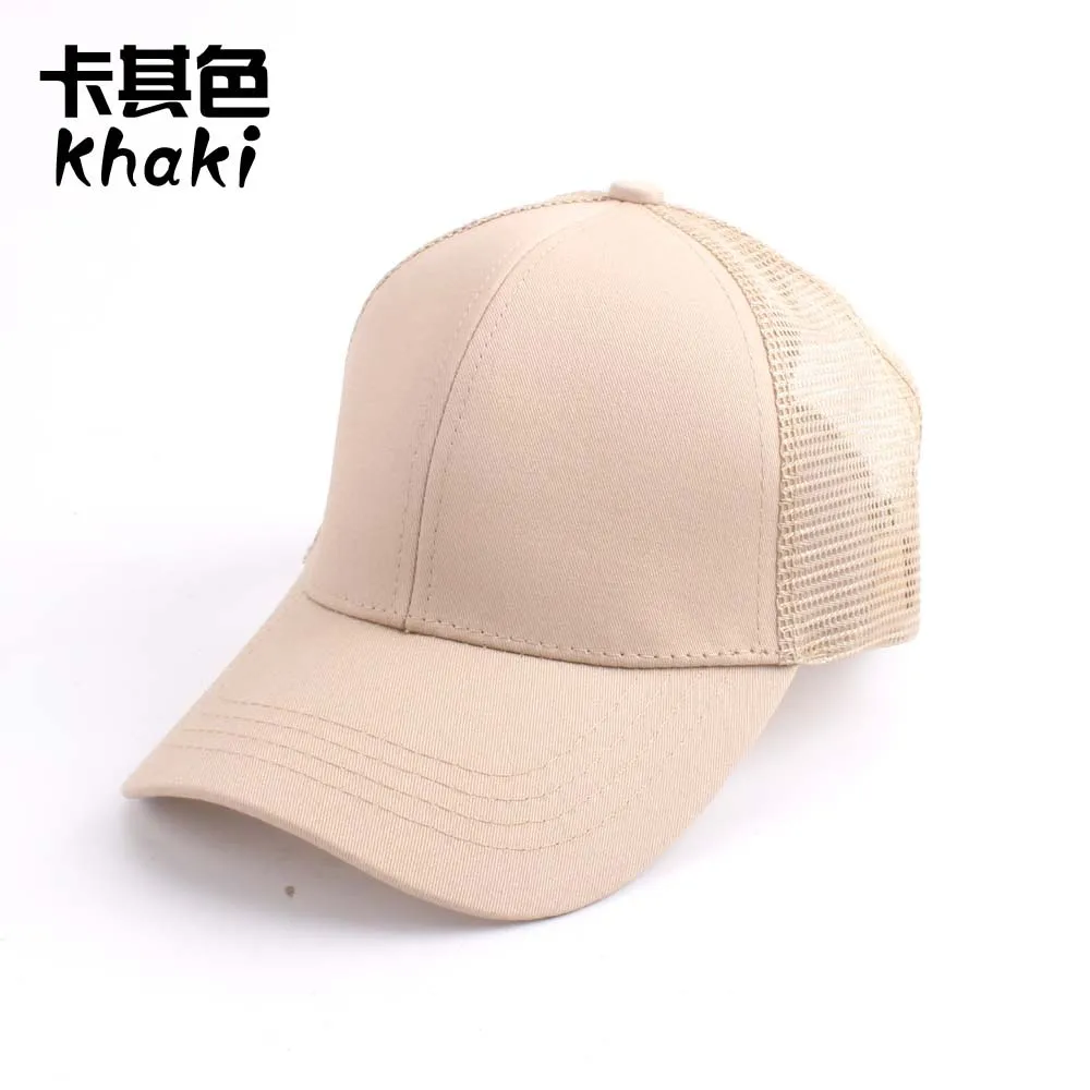 CDFNCG 2019 модная летняя поп Snapback дышащая бейсбольная кепка шапочка с хвостом одноцветная Солнцезащитная шляпа для женщин уличная Gorras