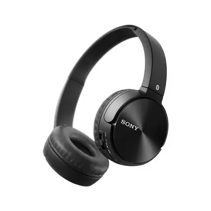 Беспроводная стереогарнитура SONY MDR-ZX330BT Bluetooth, черная с микрофоном NFC