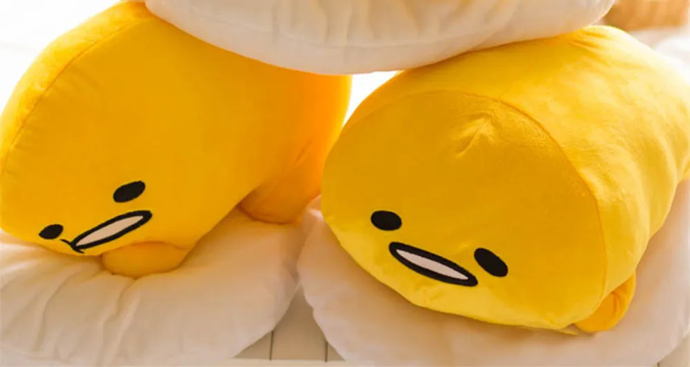 40*30 см Gudetama ленивое яйцо jun плюшевая игрушка яйцо желток брат большая подушка ленивые шары мягкая кукла для детей Рождественский подарок