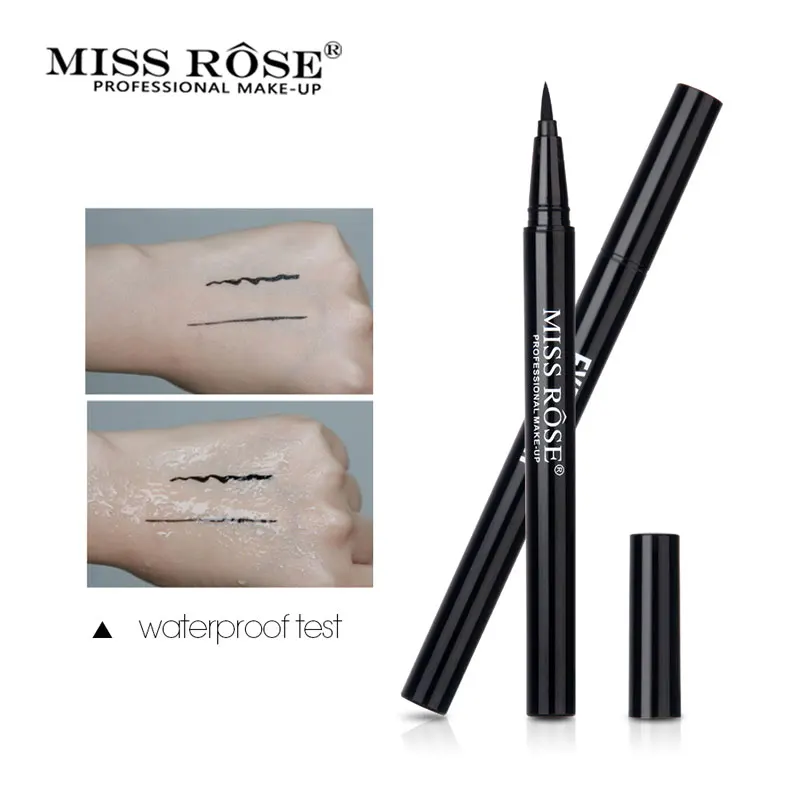 Гладкая очень тонкая жидкая подводка для глаз Карандаш Черный подводка ...