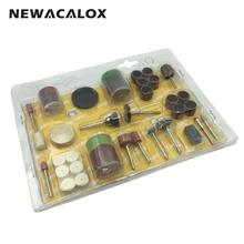 NEWACALOX Abrasive Tools 105PCS Bit Set Quality Drills Rotary Tool Mill Cutter Sander Paper Wire Brush
