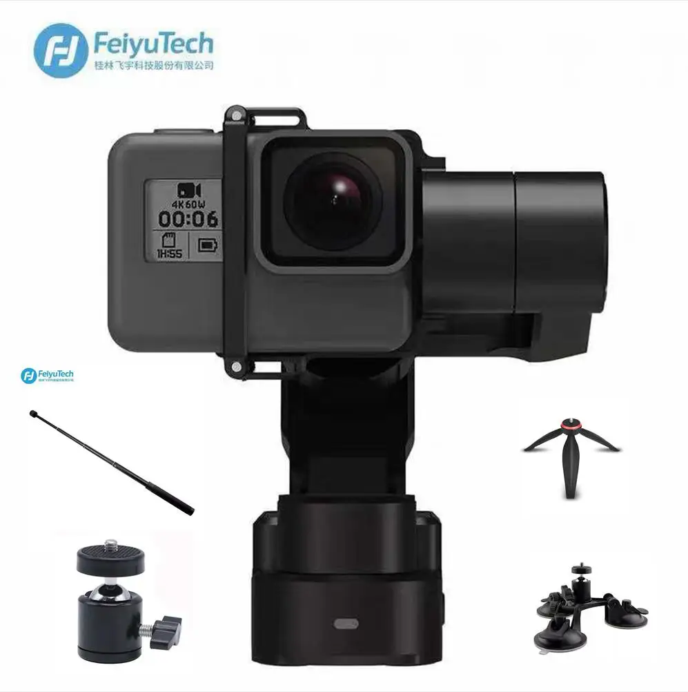 

Feiyu WG2X Waterproof Wearable 3 Axis Gimbal with 360 Degree Panning Tilting Compatitable with Gopro Hero/Session 4/5 6 gopr7