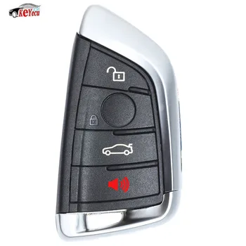 

KEYECU New Replacement Remote Car Key Fob 4 Button 315MHz / 433MHz for BMW X5 X6 2014-2016 FCC: NBGIDGNG1 Black