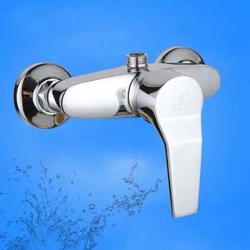 

JMK Sanitary Tap Bathtub Shower Faucet in Solid Brass Bathroom Hot and Cold Shower Mixer with Single Holder Dual Controller 8003