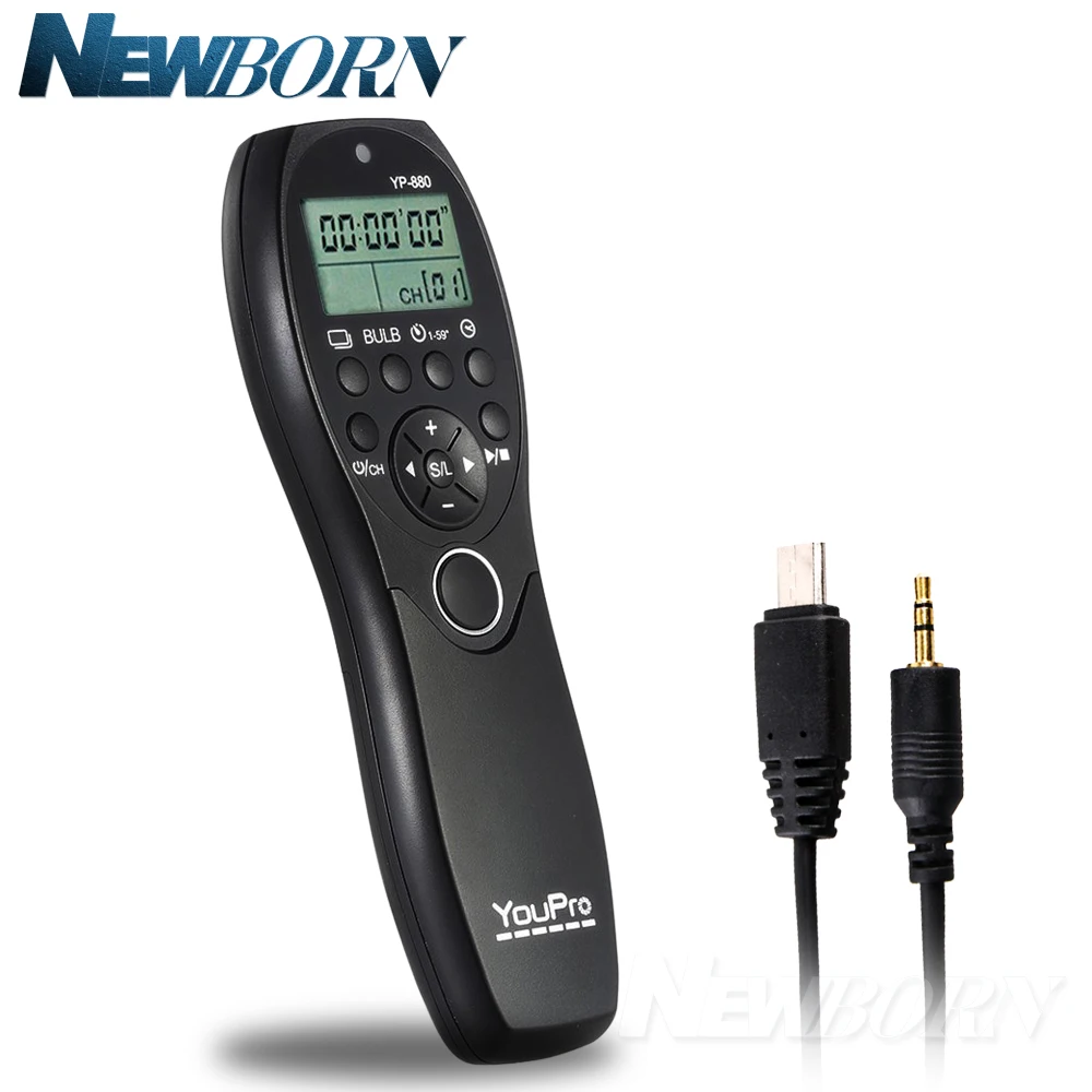 Youpro Yp880 S2 Camera Wired Shutter Release Timer Remote Control Lcd