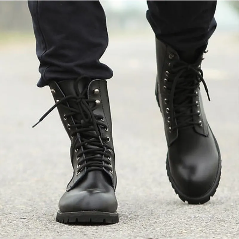 lace boots military style