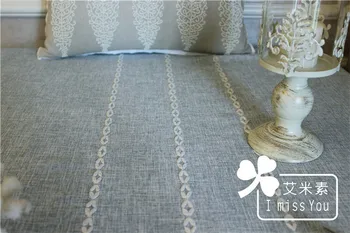 

Table cover fabric cotton streaks tablecloth stripes Japanese zakka simple rectangle solid gray natural grey abstrakte square