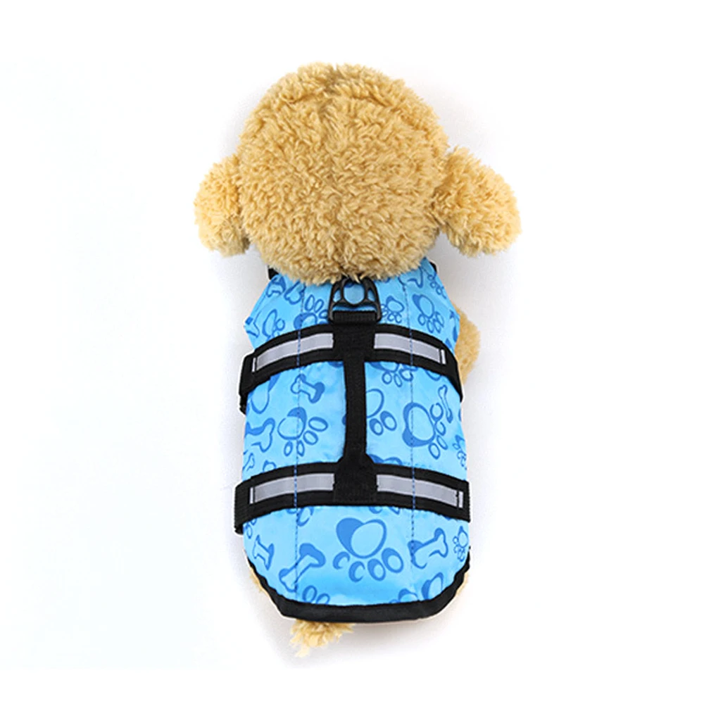 Спасательная одежда для плавания, спасательный жилет для щенков, одежда для плавания, костюм для XS-XL на открытом воздухе, поплавок для собак, спасательный жилет для собак - Цвет: blue