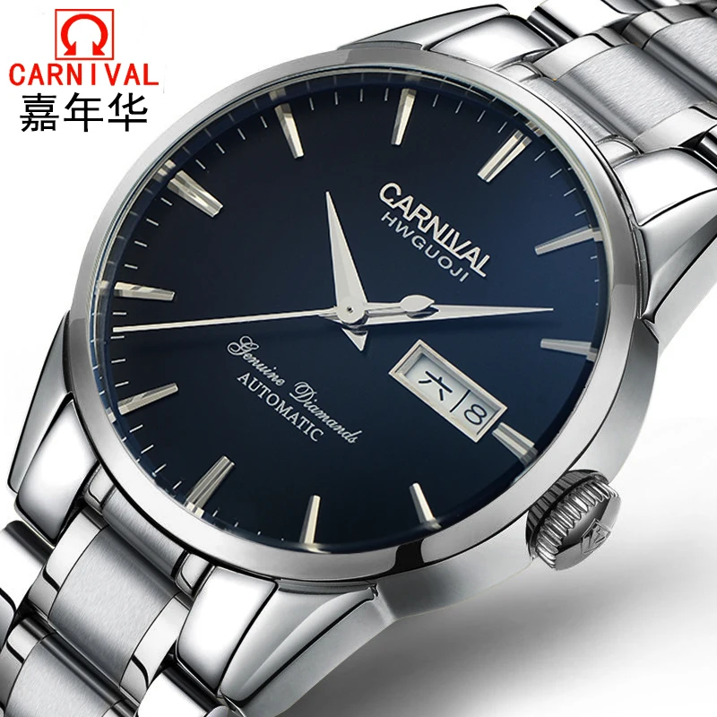 

Switzerland Carnival Top Brand Luxury Men Watches Automatic Self-Wind Watch Men Sapphire reloj hombre relogio clock C8646G-8