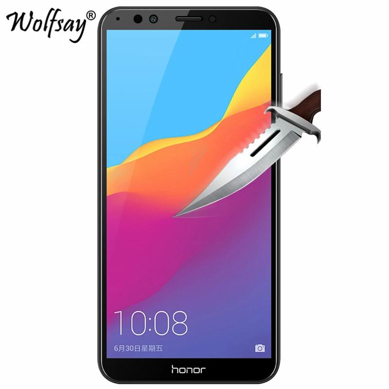 Закаленное стекло с полным покрытием для Huawei Y9 2018 протектор экрана