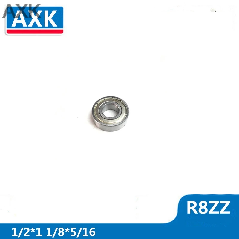 

AXK R8ZZ Bearings 1/2 x 1 1/8 x 5/16 inch R8-2Z Radial Ball Bearings R8 Z