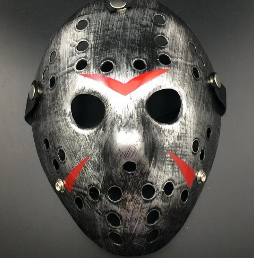 Коричневый Стильный Jason Voorhees Friday the 13th Horror Hockey страшная маска на Хеллоуин маска - Цвет: Коричневый