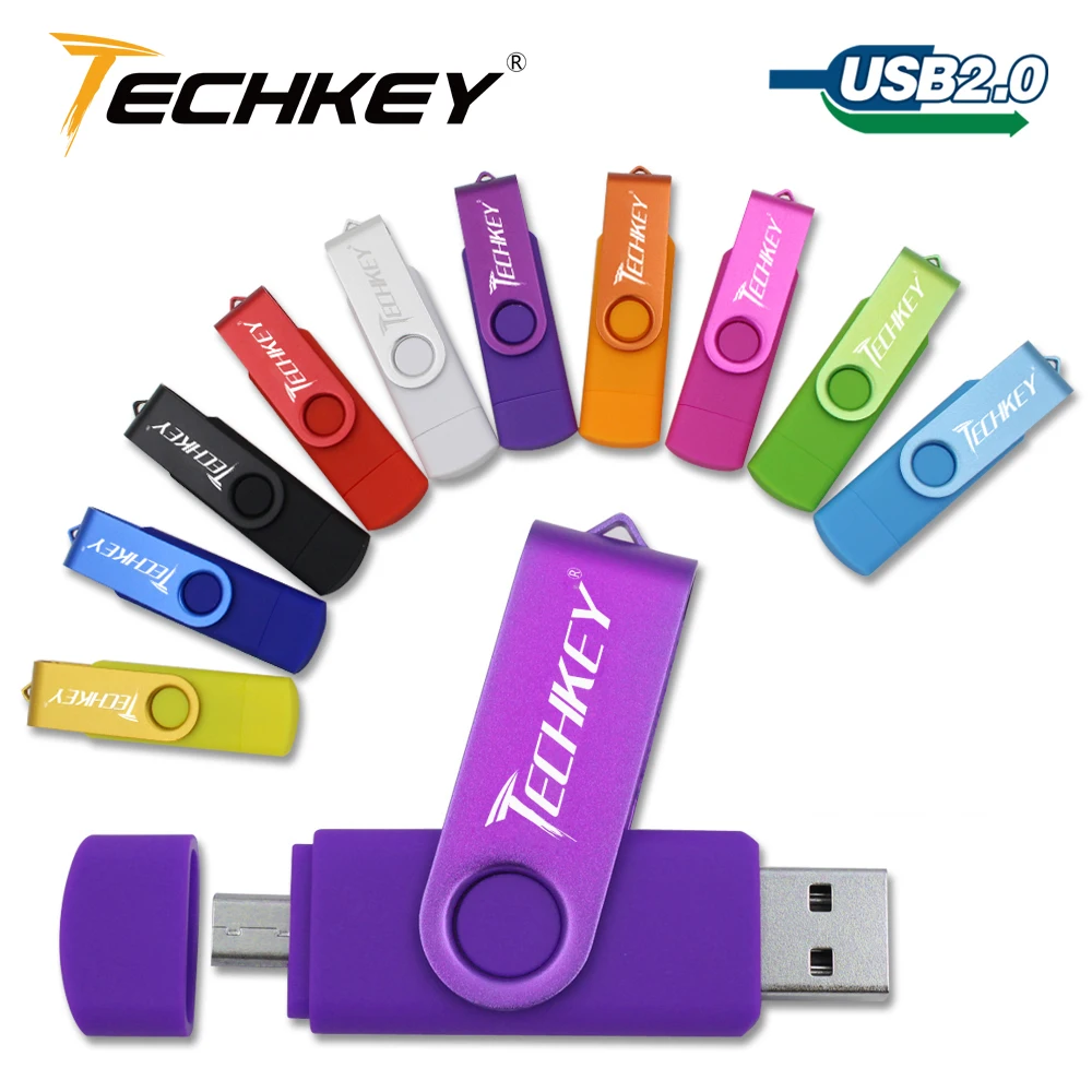 Usb флэш-накопитель Micro 4 ГБ 8 ГБ OTG телефон 16 ГБ 32 ГБ флеш-накопитель Флешка U диск смартфон металлический внешний Usb 2,0 карта памяти