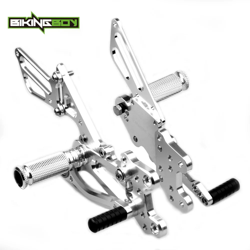 BIKINGBOY полные комплекты Регулируемый Алюминий сплава Rearsets задней набор Подножки для HONDA CBR 600 RR CBR600RR 2007 2008 07 08