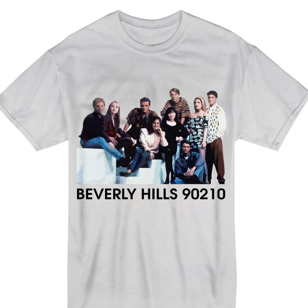 Хиллз Винтаж 90s 80 Люк-Перри Мемориал 90210 футболка | Мужская одежда