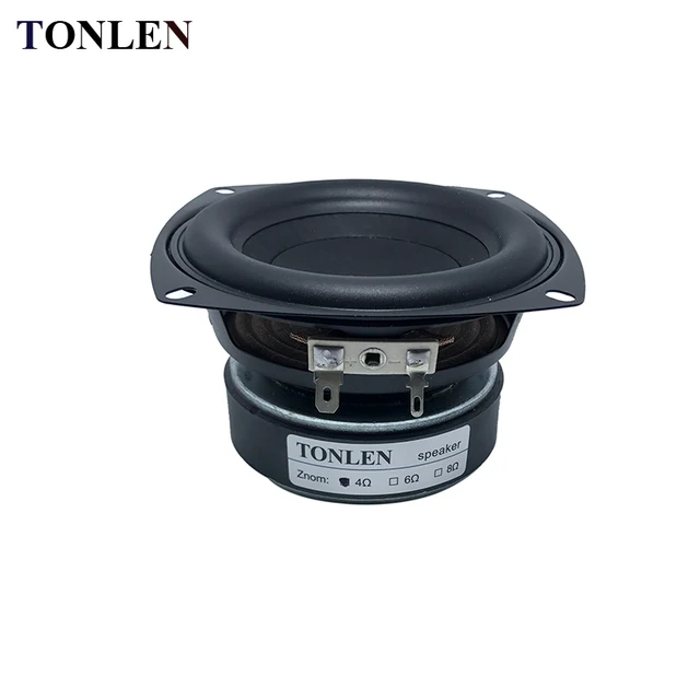 TONLEN 4 inch Subwoofer Speaker 4 ohm 8 ohm 40 W HIFI Bass High Power Speaker Horn portable audio Speakers Sound Box Sound Bar