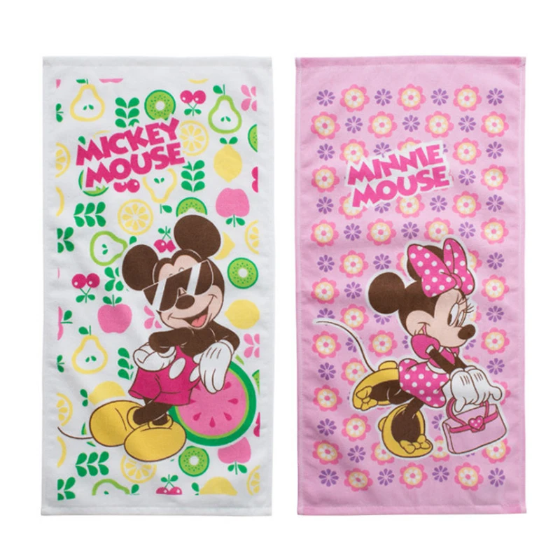 Disney 2018 Новый 25*50 см детские мягкие Полотенца Микки и Минни Маус маленьких марли