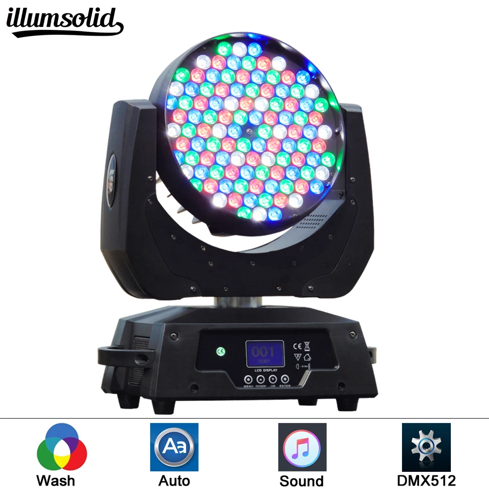 

1pcs/lot China DJ stage light night 108x3W RGBW dmx led colour mixture beam light rgbw No Noise