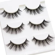

Yaliao 3pairs Lashes False Eyelashes Natural Multipack High Quality Handmade Eyelashes Winged Upper Lashes Fashion Lashes