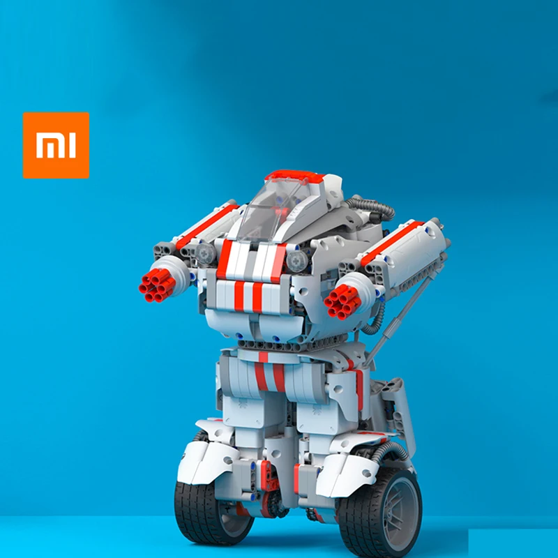 

xiaomi intelligent building block deformation robot mobile phone remote control car people DIY charging educational toys
