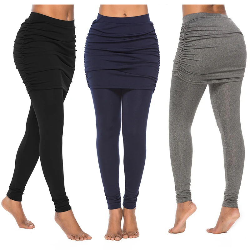 

2019 Women Yoga pants High Waist Leggings dress Fitness Slim Pencil Pants Push Up Leggings Sport Pants Workout Leggins