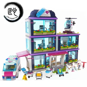 

NEW Heartlake Hospital Girl toys fit 41318 friends figures city model Building Blocks Bricks toy girl kids gifts