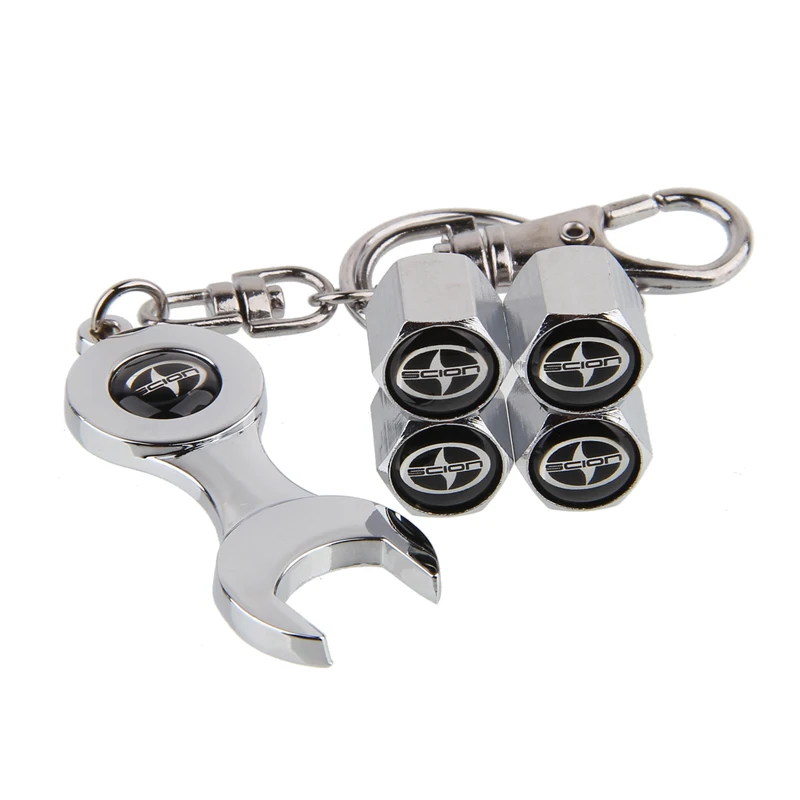 

4Pcs/lot Auto Metal Tire Valve Caps Scion Car Tyre Air Stems Cap Automobile Motorcycle Tire Accessories SCION Car Styling