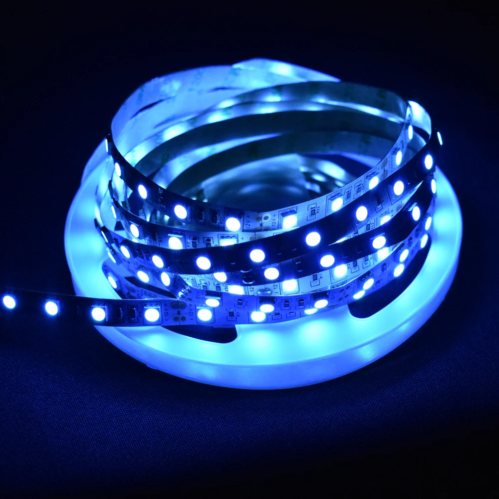 GRN FLASHING 5050 Ice Blue LED Strip light 5M 60Led/m DC12V No