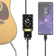 Saramonic SmartRig UC XLR микрофонный адаптер Pream Audio Rig гитарный интерфейс для записи музыки с устройствами usb type-C