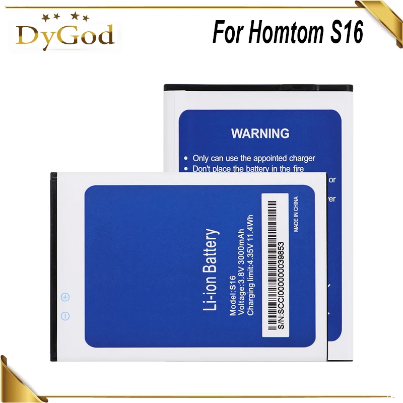DyGod 3000 мАч для Homtom S16 батарея большой емкости высокое качество Мобильный телефон |