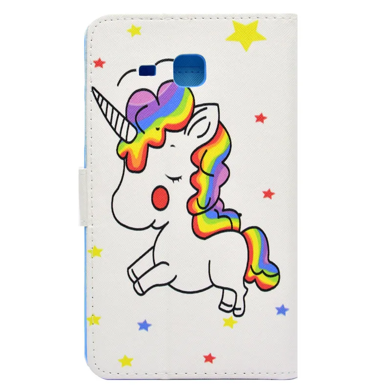 Wekays For Samsung Tab 3 Lite Cartoon Unicorn Leather Stand Case sFor Samsung Galaxy Tab 3 Lite 7.0