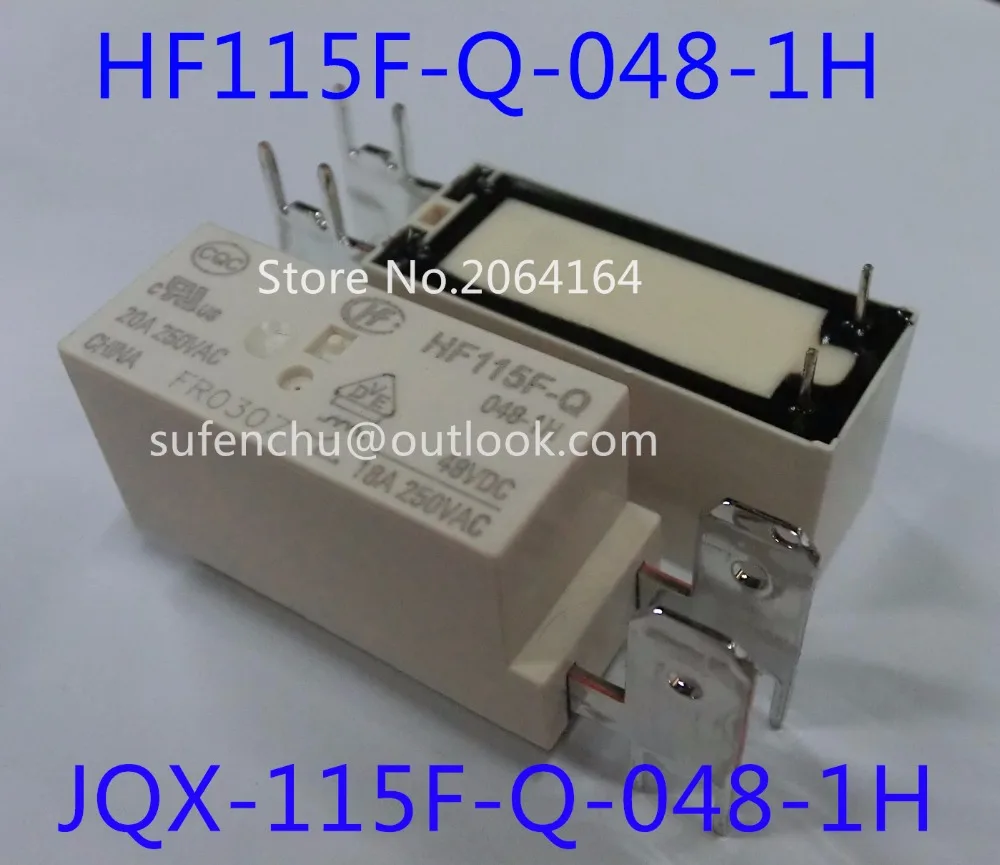 5 шт. HONGFA JQX-115F-Q HF115F-Q 048-1 х JQX-115F-Q-048-1H HF115F-Q-048-1H 20A 48VDC Миниатюрные реле наивысшей мощности