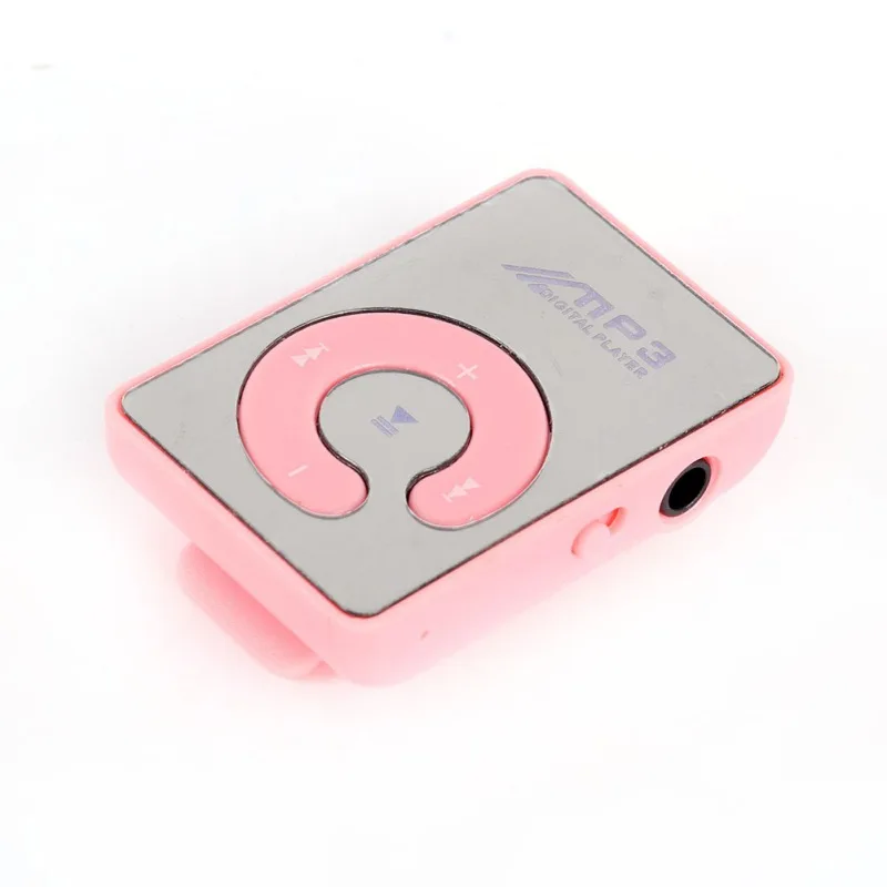 Новинка 2019 mp3 плеер мини зеркальный зажим USB цифровой MP3 поддержка 8 ГБ SD TF карта 6