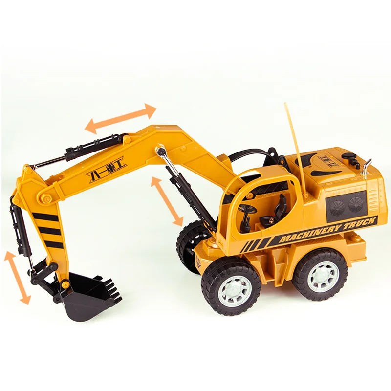 

rc engineering vehicle car toys excavator radio controled simulation model machine on the remote control tractor