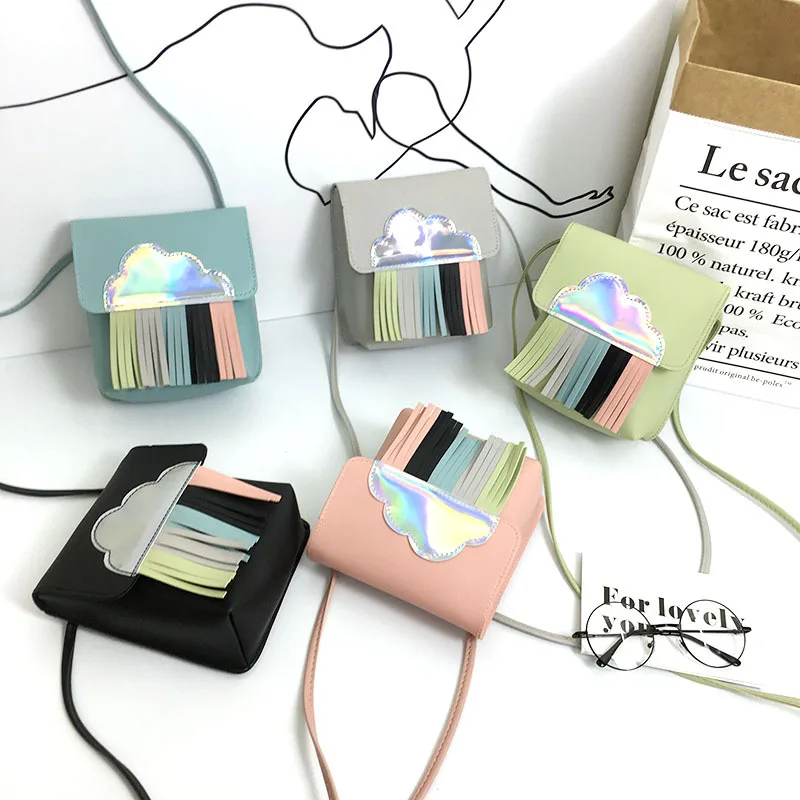 

Fashion Laser Clouds Tassel Messenger Bags for Women 2019 Mini Phone Handbags Female Casual Shoulder Bag Girls Crossbody Bagv