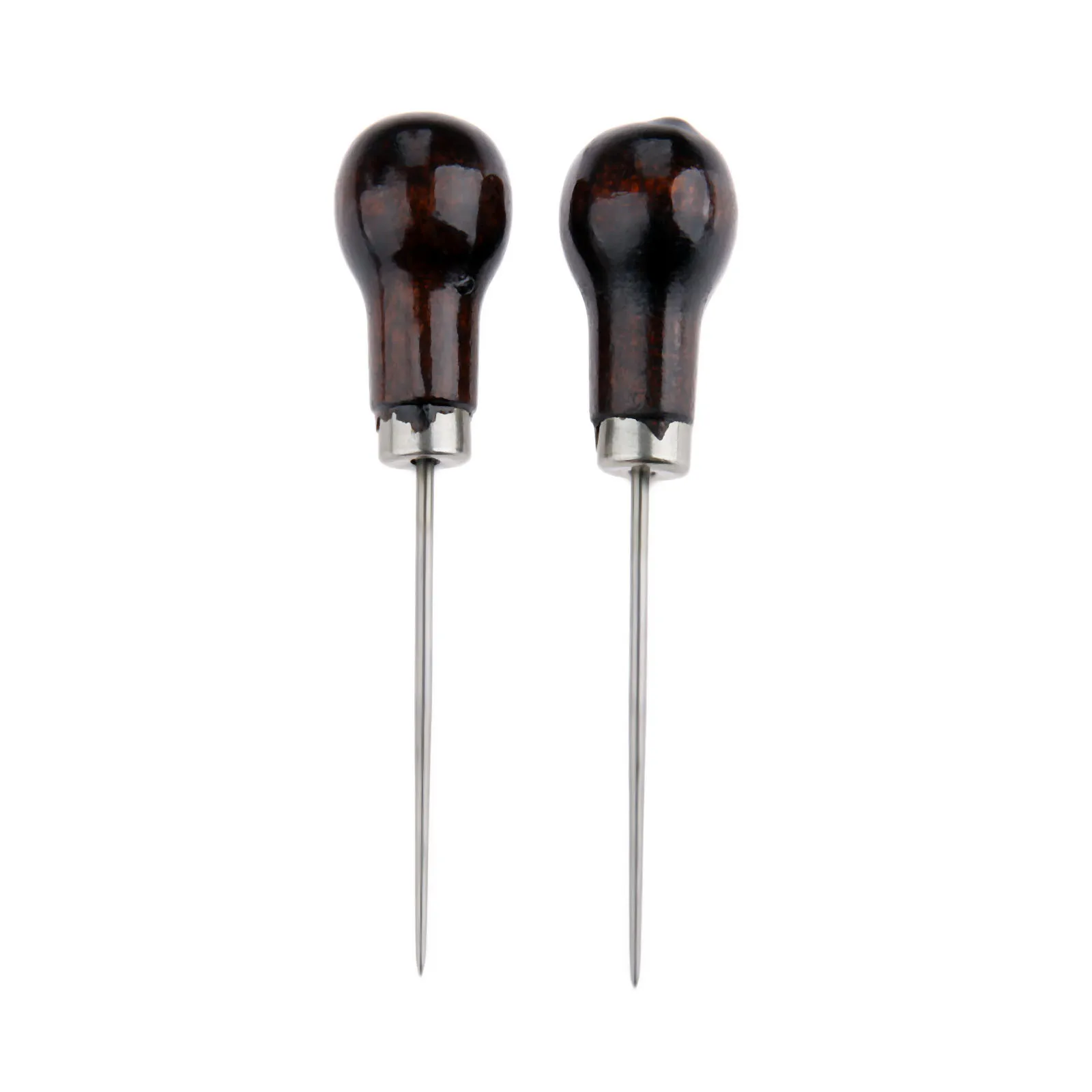 

2Pcs 120mm Leather Stitching Sewing Awl Repair Tool Sewing Punch Hole Hook Awl Leather DIY Handmade Leather Craft Tool