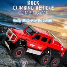 Шестиколесный пикап 2,4G 6WD 38 см, Большая устойчивость к падению, Электрический альпинистский монстр, дистанционное управление, Радиоуправляемый грузовик