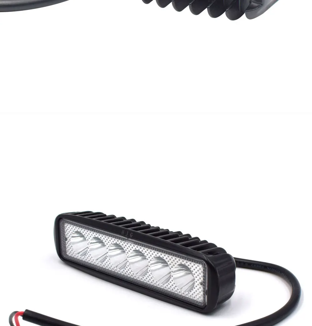 12V 24V Auto LED Light 18W Car Work Lamp Boat Vehicle Top Head Bulb 2000LM IP67 Waterproof Flood Beam Lighting Spot Lights (4)