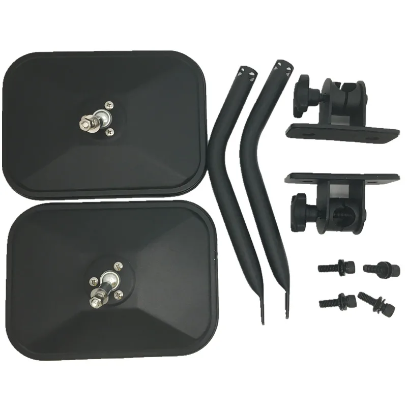 

Mirror Textured Black Rectangular Round Car Side Door Mirrors Rearview Mirror For Jeep JK TJ 1997-2006 WRANGLER JK 07-17