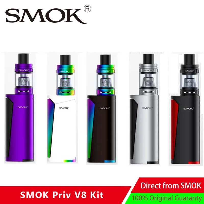 

Original SMOK Priv V8 Kit with TFV8 Baby Tank 3ml Atomizer & Priv V8 Mod 60W Mod Vape E-Cigarette Kit VS Mag grip kit