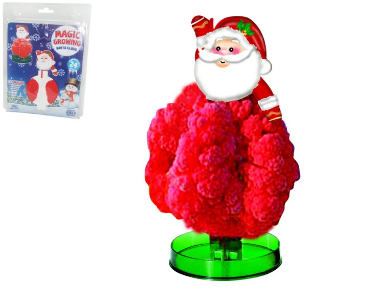 

2019 15x10cm DIY Red Magical Grow Father Christmas Trees Magic Growing Paper Santa Claus Tree Kit Saint Nikolaas Kids Japan Toys