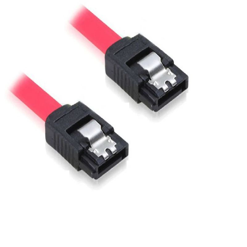 Data HDD Hard Drive Disk Signal Cables Yellow Red Straight High Speed