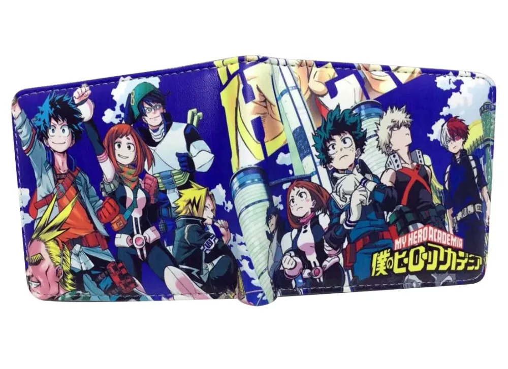 my hero academy cosplay Wallet anime Bifold Short wallet With Card Holder Coin Pocket