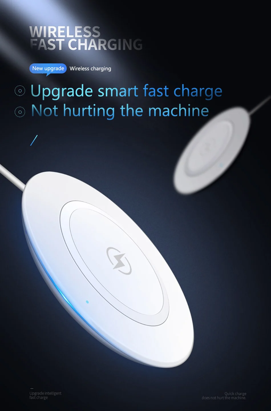 !ACCEZZ 5W Qi Wireless Charger Pad Fast Charging For iPhone X XS Samsung S8 S9 Huawei Mate 20 Pro For Xiaomi Charge Dock Station  (2)